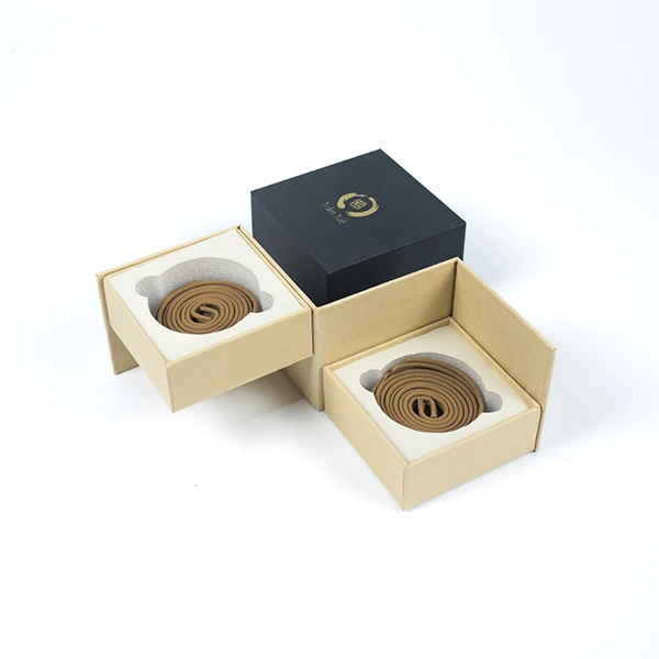 Agarwood Coil Incense Hardcover Gift Box with Customized Logo from Vietnam