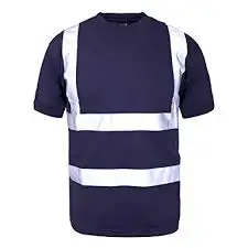 Мужские Hi Vis конструкция с коротким рукавом Футболка светоотражающая Спецодежда Безопасности футболки для младенцев мужского пола со светоотражающими