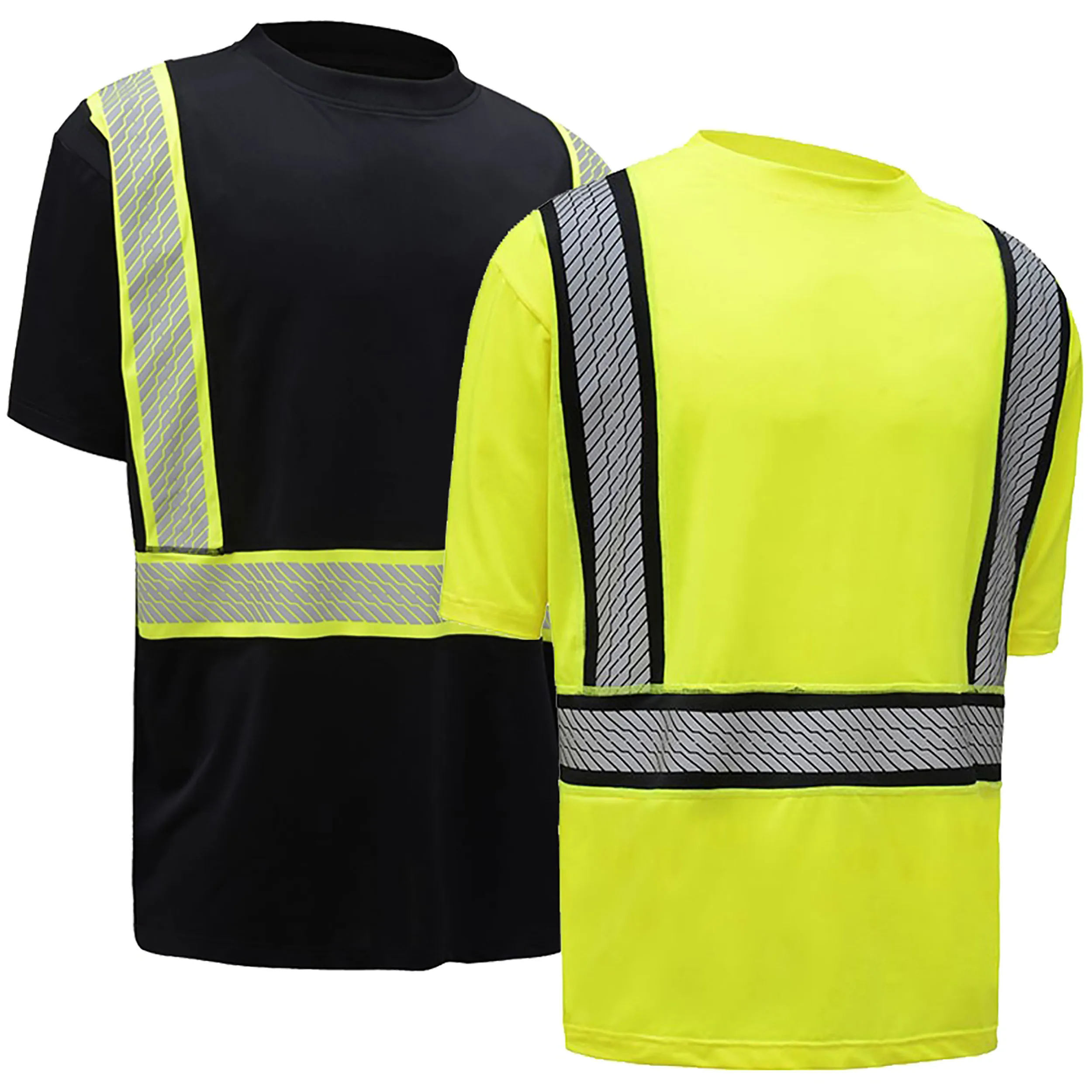 OEM Hi Vis майка с подогревом переводная черная серия оптовая продажа Защитная футболка длинным рукавом