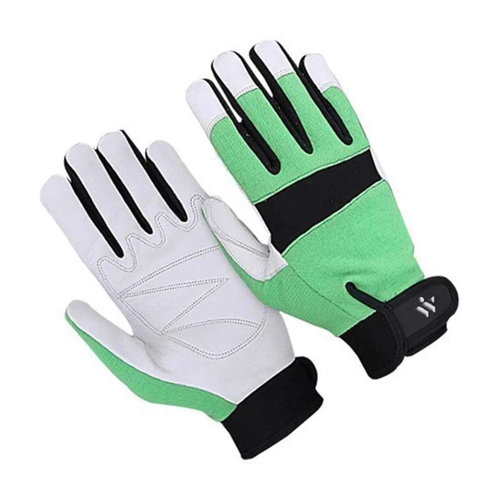 Professional Mechanic Gloves Cowhide Leather Hand Safety Working Gloves With Anti Cut Gloves