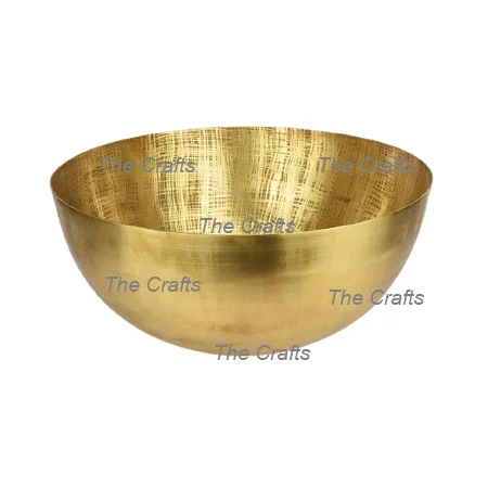 Brass Gold Plated Serving Bowls For Kitchen Table Decor Snacks Food Fruits Bowl At Competitive Price
