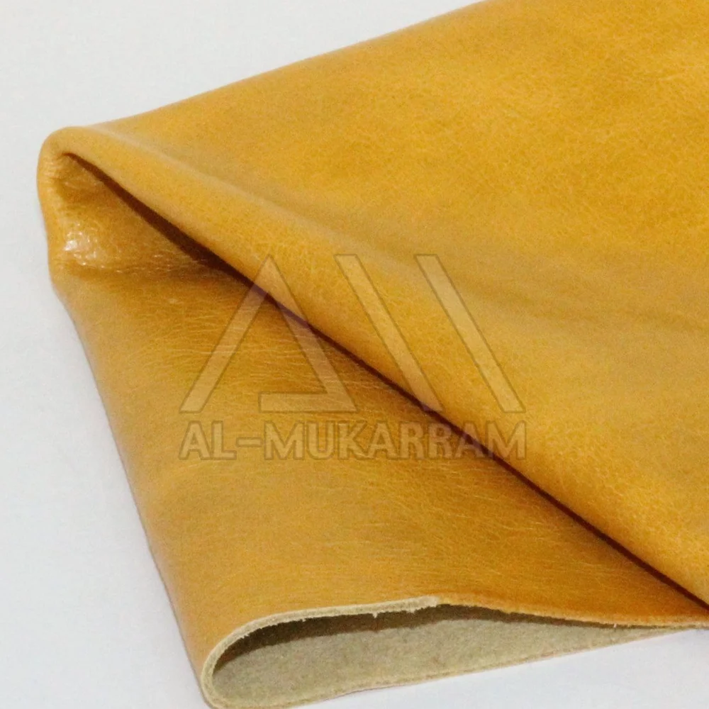 
100% Genuine Sheep Leather Cyan-blue Glossy Real Sheepskin Full Grain Leather Fabric for Handbag Shoes Luggage 