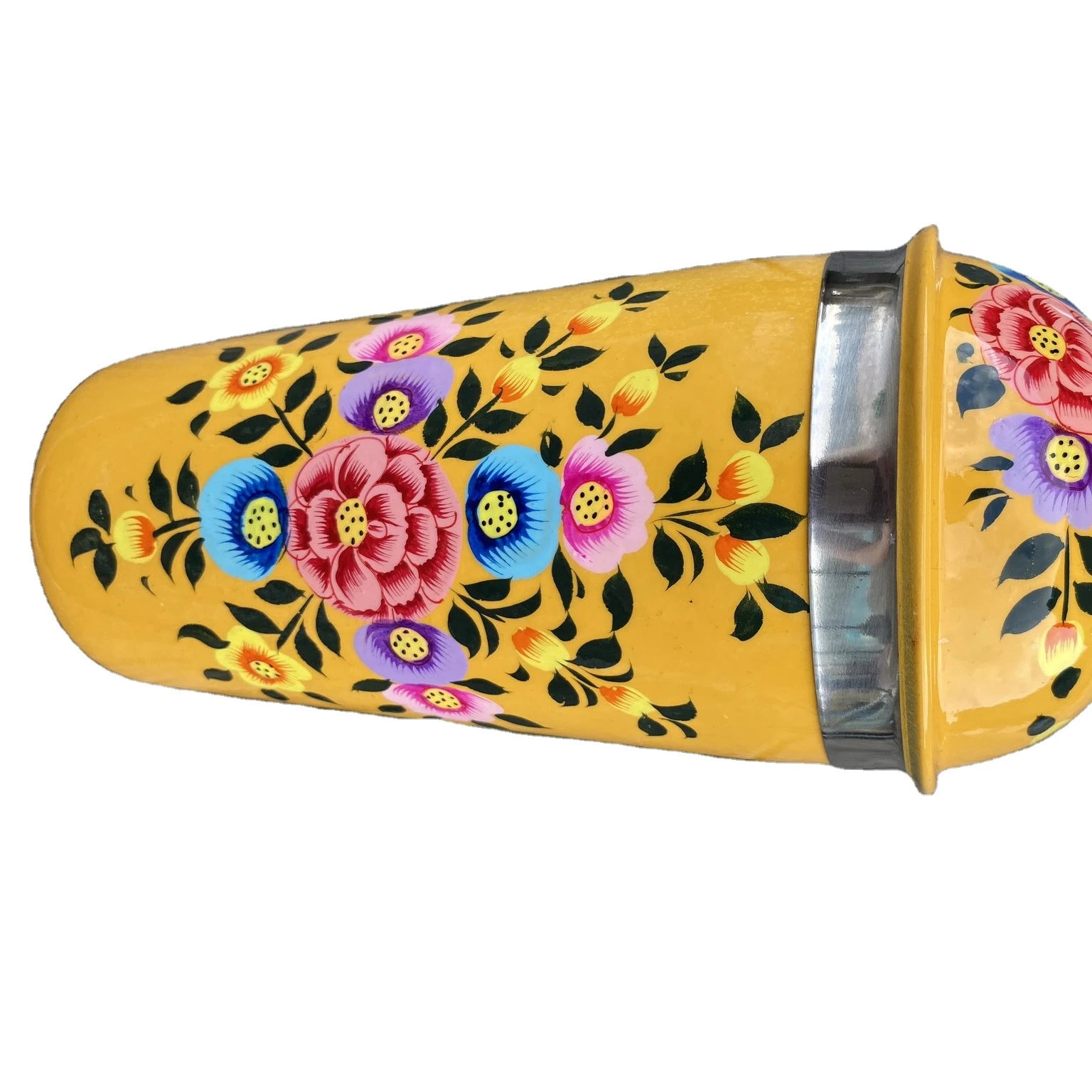 Hand painted cocktail shaker, steel cocktail shakers, bar cocktail shakers