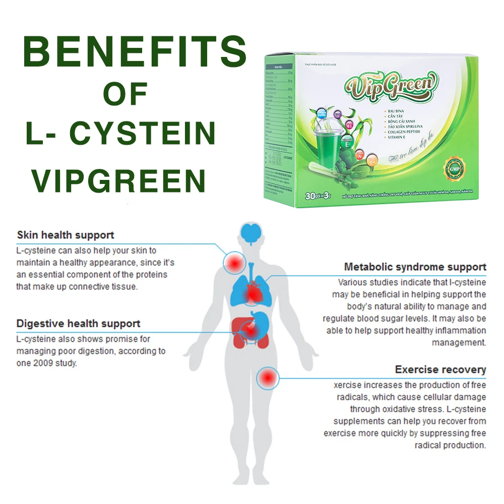 Женская добавка для здоровья и красоты VIPGREEN-витамины против старения волос натуральный зеленый экстракт порошка 2 года 893853457101