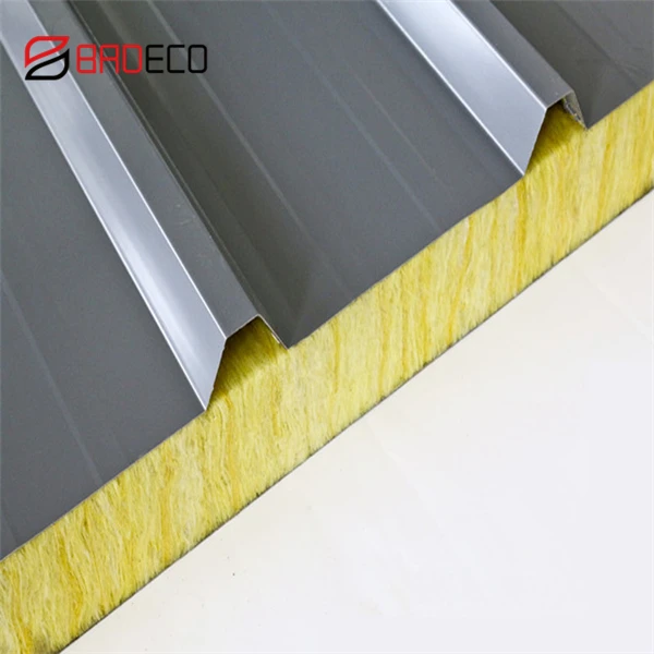 Стекловолокно/стекловата сэндвич панель изолированные стальные кровельные панели