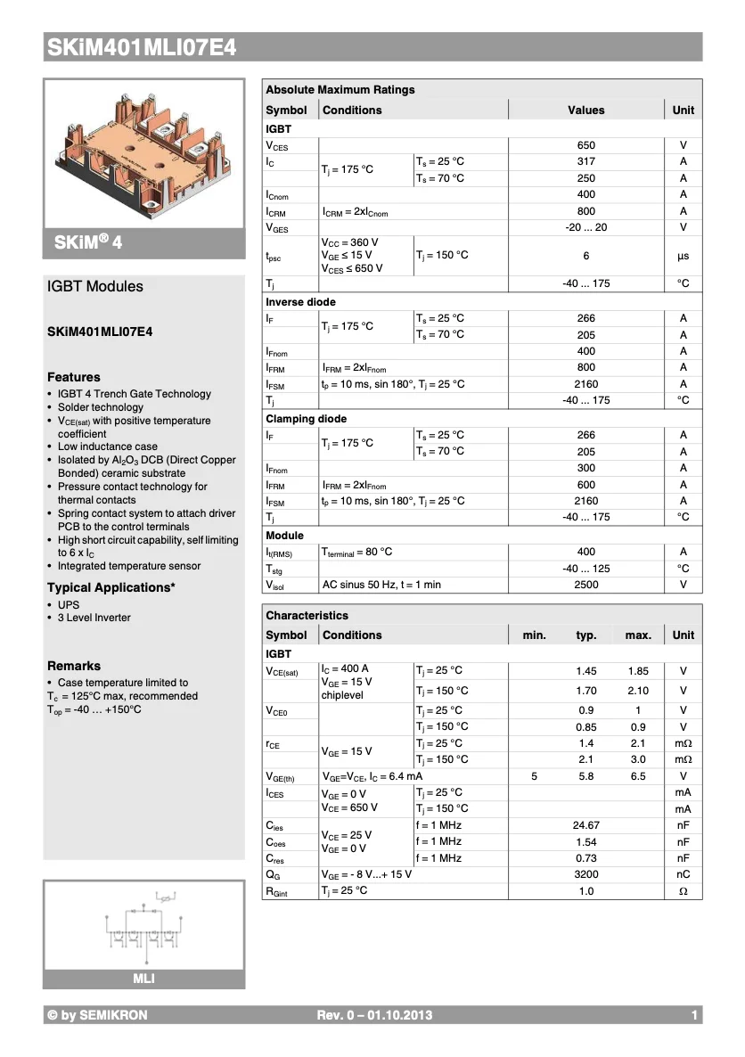 Good Quality Original And Certified SKiM401MLI07E4 From Germany Other Sensors Motion Sensors
