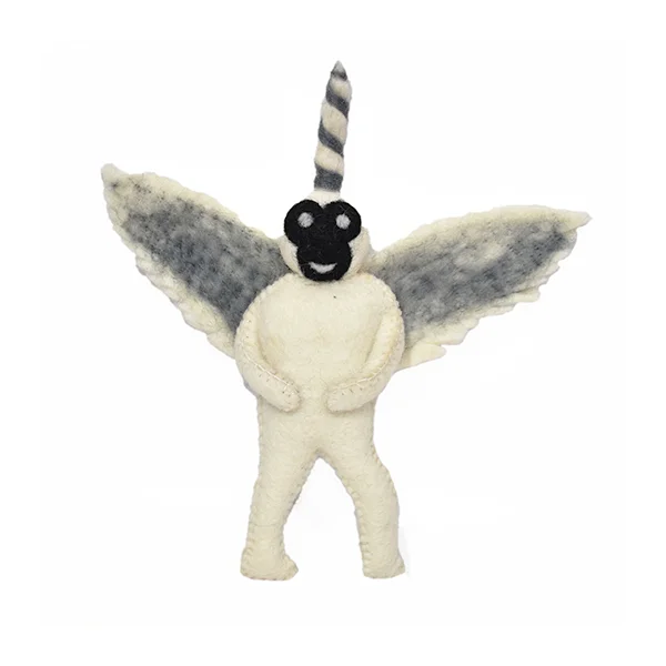 Hand made Felted Bat Man doll/Fair made felted  Bat man hanging/Cute Bat Man doll in best price
