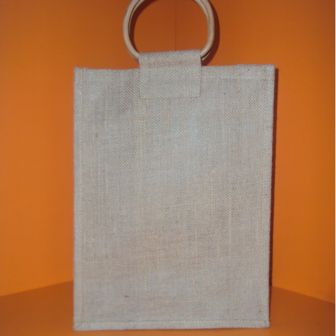 Finest Quality Factory Customized Wholesale Jute 4 Bottle Wine Bag