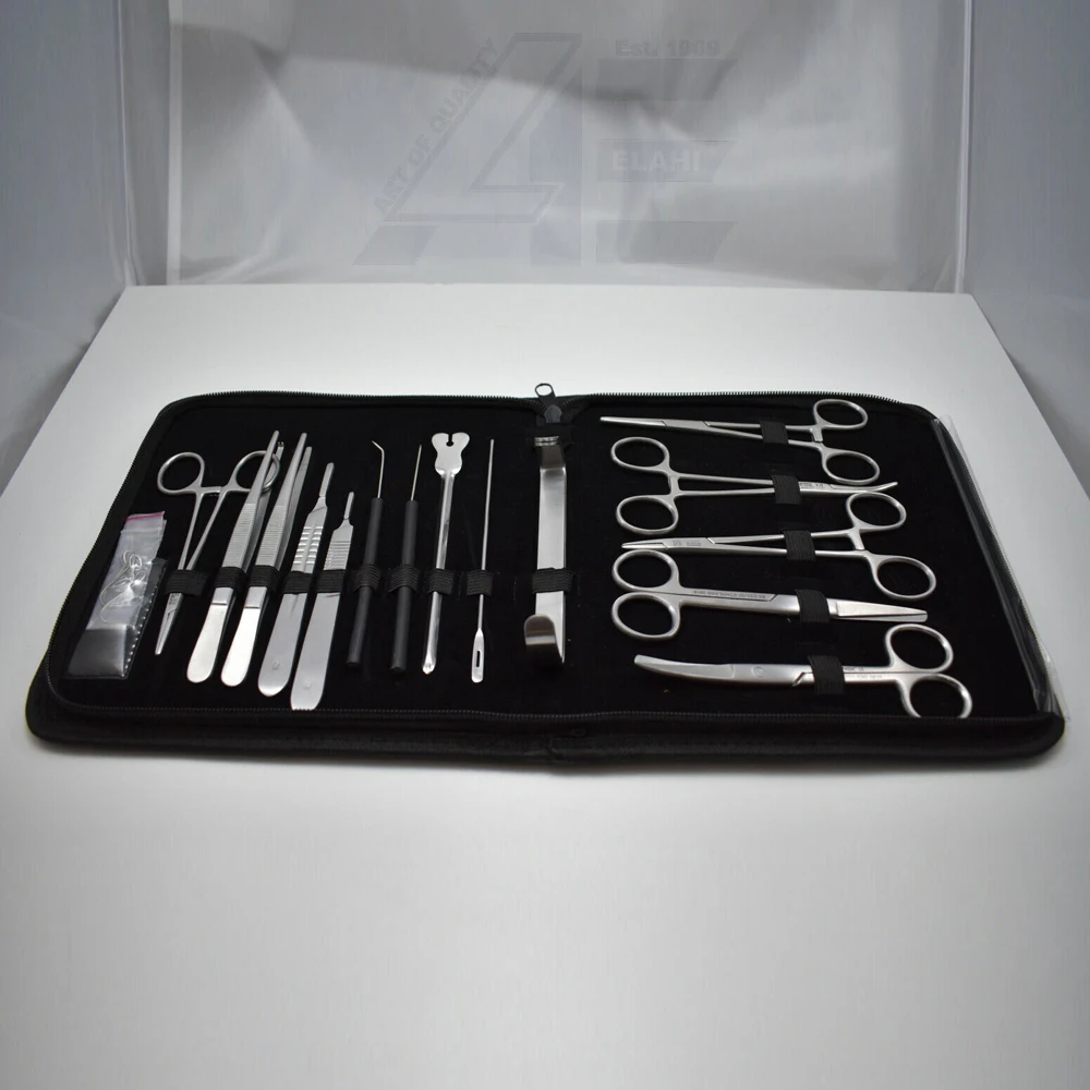 DISSECTING KIT 16 PIECE HOT SELL STUDENT ANATOMY INSTRUMENTS MEDICAL SURGICAL LAB 2024 GERMAN STAINLESS STEEL 2020