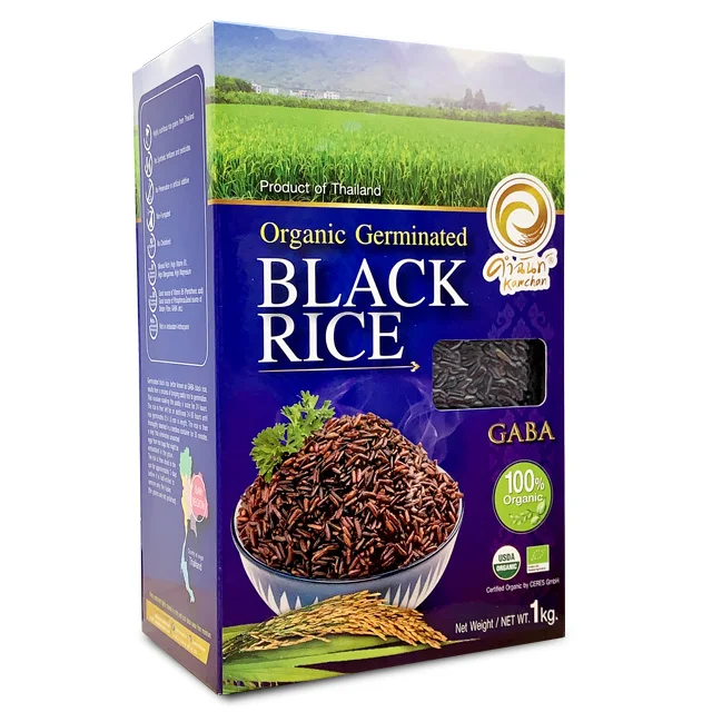 
Premium Export Quality 290 kcal 100% Organic Germinated Black Rice 1kg In Box 