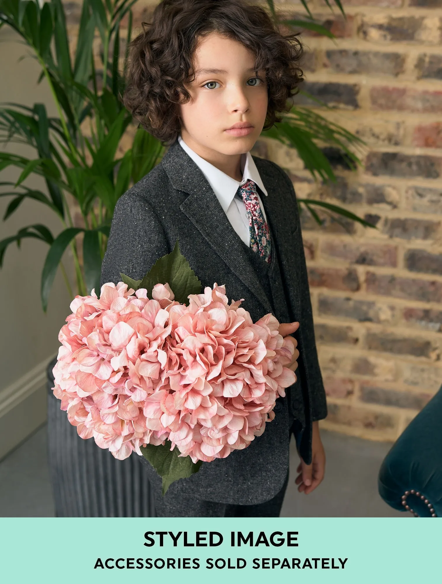 Boys tweed wedding suit 2-5 pieces Customized boys suit grey traditional heritage faux wool fabric party dress warm suit