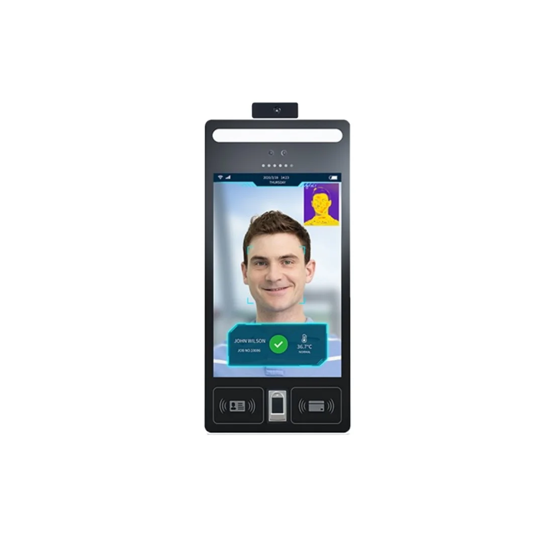 
8 Inch TFT LCD Touch Screen Human Body Temperature Control Camera Detector Device With Face Recognition Distance 0.3 to 2 m 