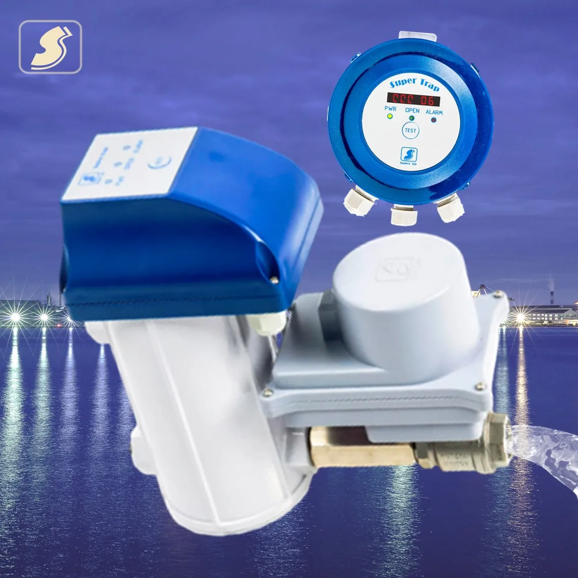 Pretty Useful Motorized Ball Valve Type Zero Air Loss Automatic Condensate Drain Trap with Counter for Compressed Air System