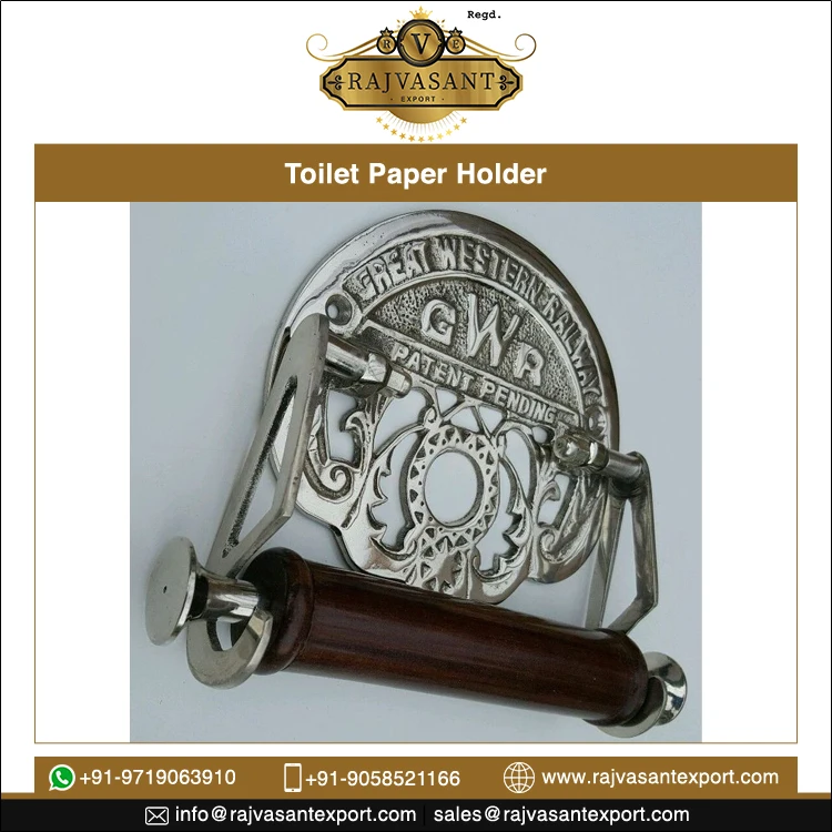 Antique Pattern Victorian Style Cast Iron wall mounted Bathroom Toilet Paper Holder GWR Vintage Toilet Roll Loo Paper Holder