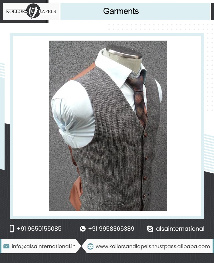 Best Quality Customied Mens Waistcoat High Visibility Waistcoat Custom Casual Men Waistcoat