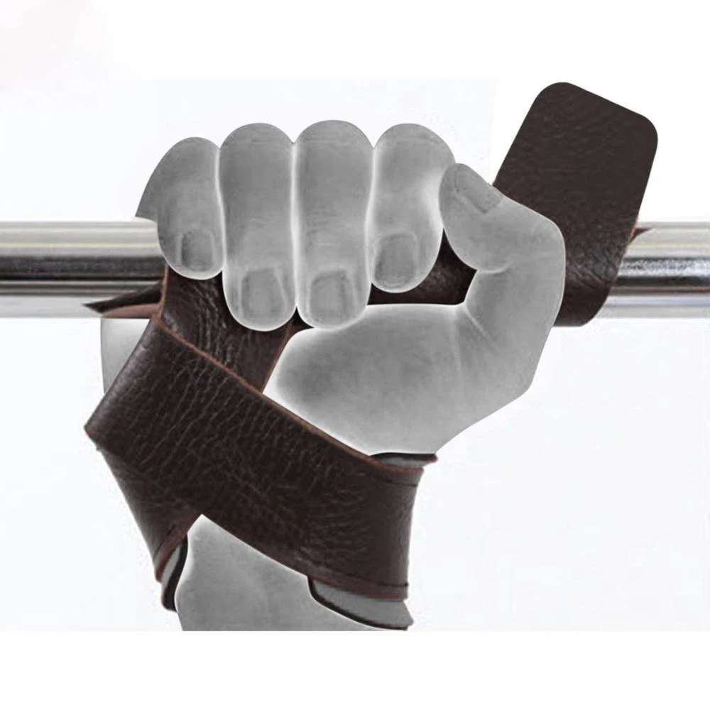 
2020 Hot Seller Heavy duty New Leather lifting straps with heavy wrist support 