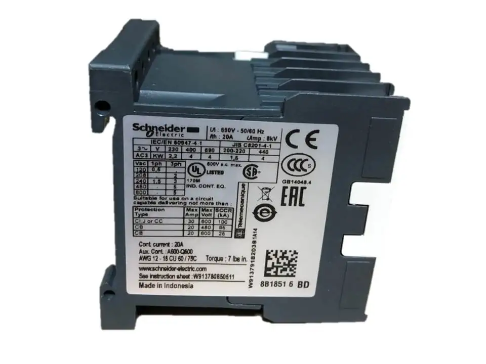  100% оригинал сделано в Индонезии LP1K0901BD 3P 24V DC 9 Schneider TeSys