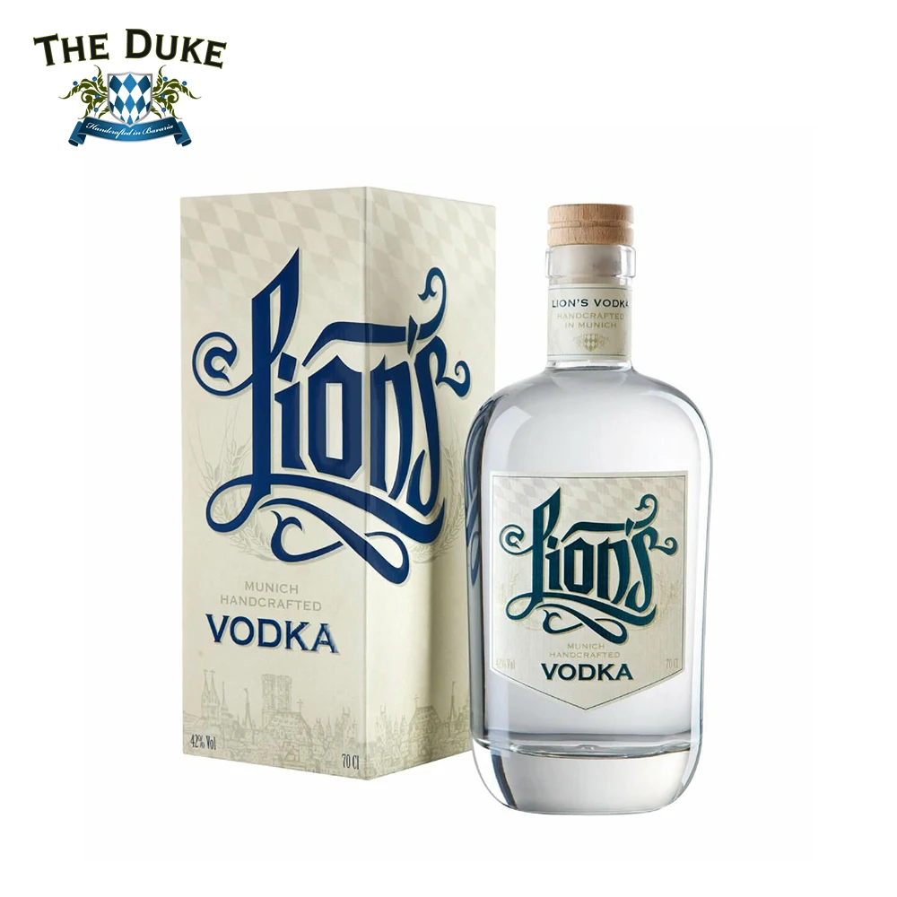 LIONs Munich Handcrafted Vodka 70cl with a Gift Box 42% Alcohol content Handcrafted Vodka