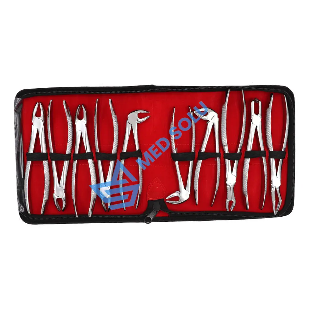 Набор из 10 щипцов для экстракции зубов оптовая цена стоматологические инструменты набор