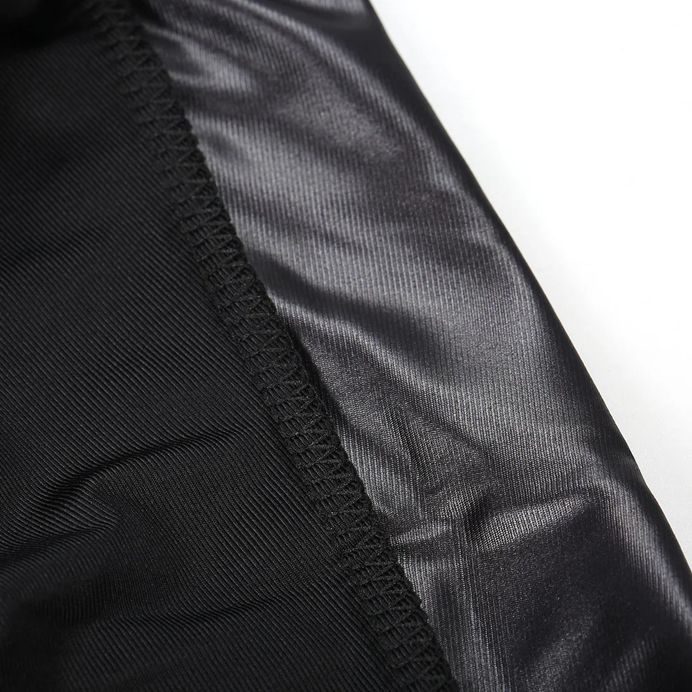 Fashion leather skirts woman Hot Sales Black Pleated