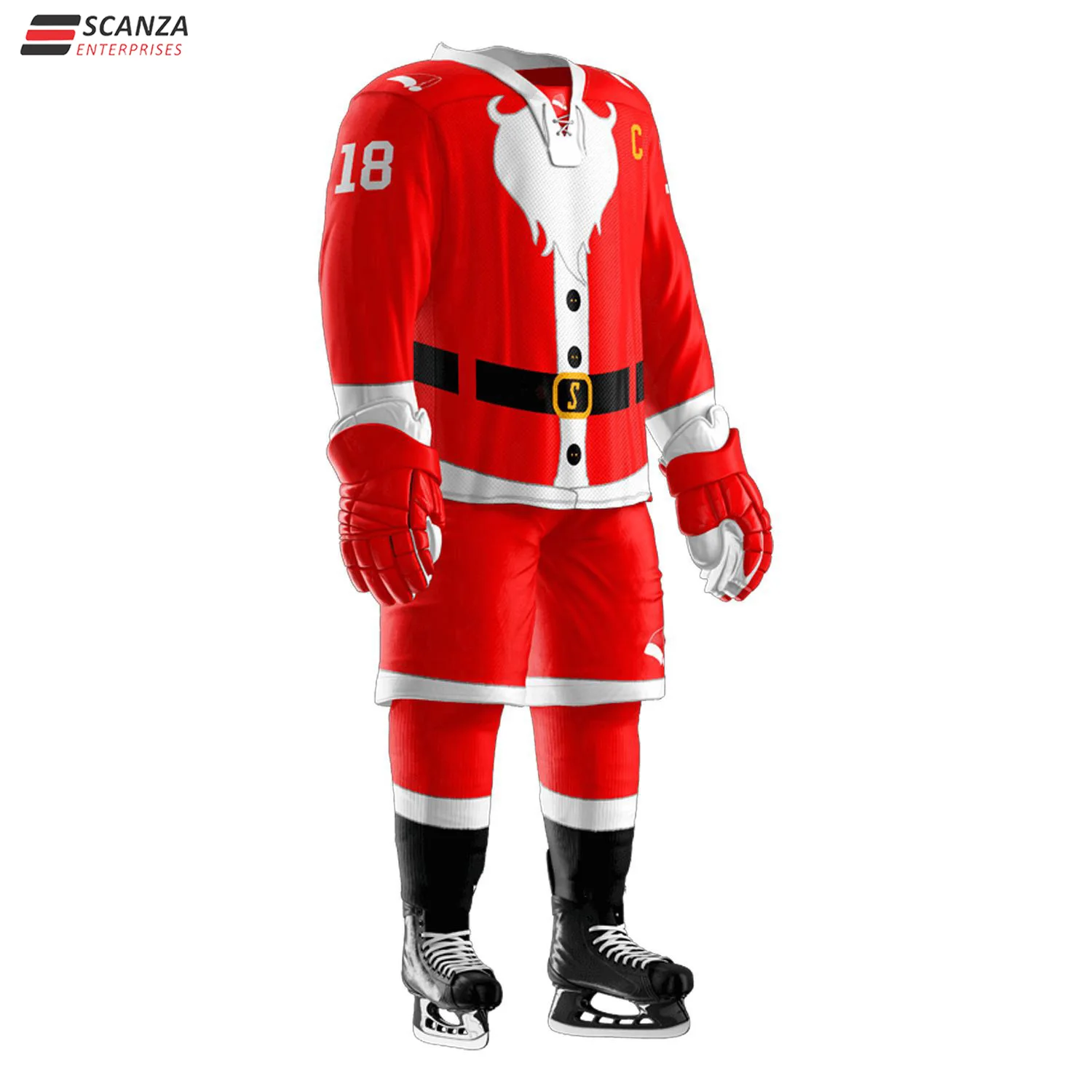 Ice Hockey Shirts Custom Hockey Jersey Golden Sublimation Embroidery Unisex OEM Customized Anti Technics Logo Style Time Knights