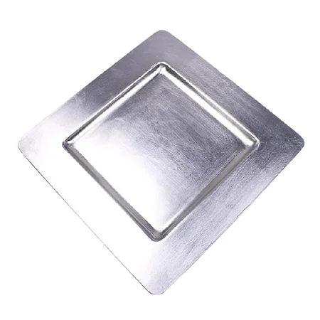 Square Shape Aluminium Silver Color Under Plate With Highest Quality Customized Size Under Plate For Sale