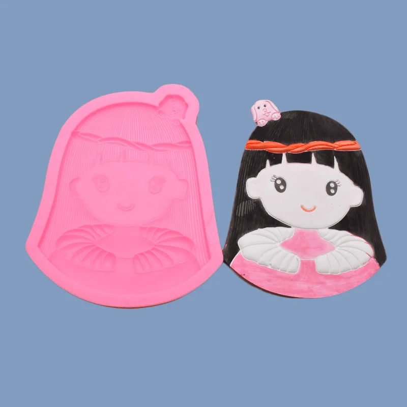 
FBA Drop ship Boys and Girls Silicone Chocolate Mold Baby Fondant Candy Non-Stick Food Grade Cake Decorating Polymer Clay 