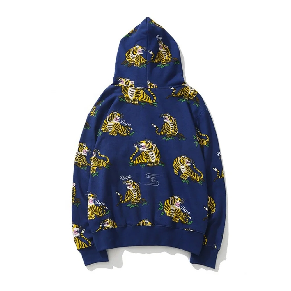 High Quality Split Color Two Tone Plus size Hooded Blank Unisex Streetwear Hoodies Graphic Skeleton Custom Full Zip Up Hoodie