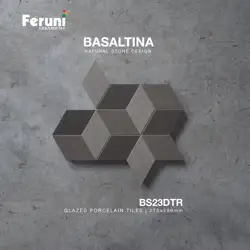 Luxury Tiles Rhombus Shape Glazed Porcelain Tiles for Kitchen Backsplash 275x299mm Decorative Tiles For Living Room Bathroom