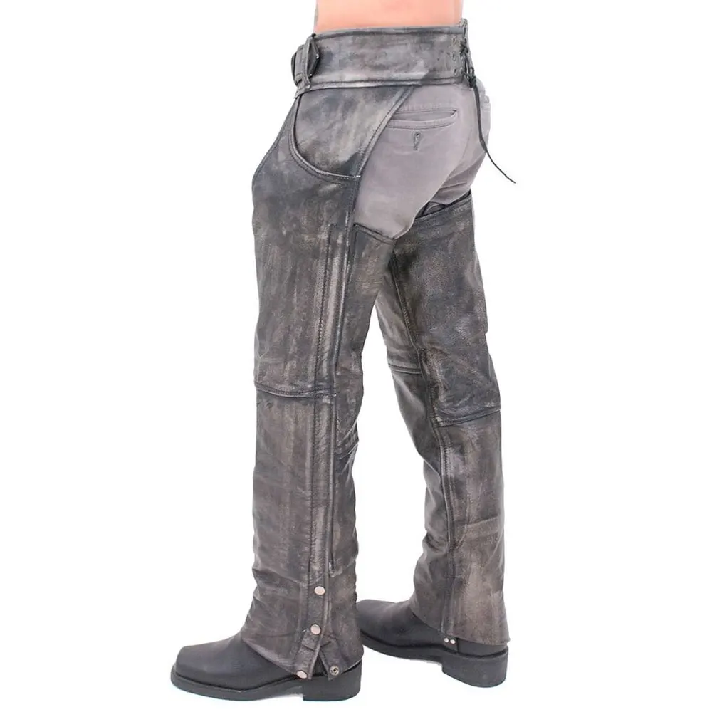 Best Classic style Horse Riding Top Quality Stylish Leather chaps with Low Rise Double Buckle Chap