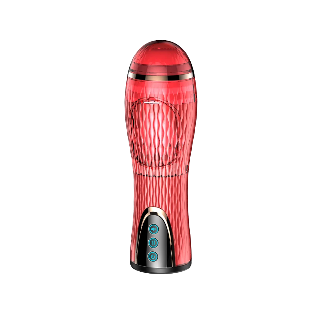New Electric Telescopic Hands Free Male Masturbation  Cup Intelligent Voice Pocket Pussy