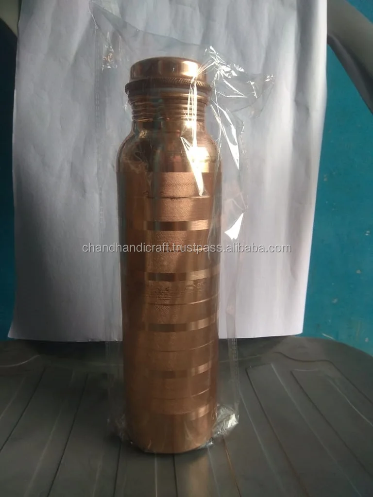 100% Pure copper Water Bottle (Food Safe Approved)