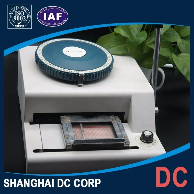 Low Price High Quality Manual PVC Plastic Card Embossing Machine