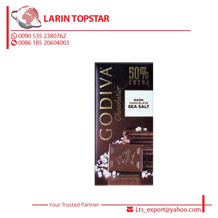 Godiva 100g Tablet Dark Chocolate 50% Sea Salt