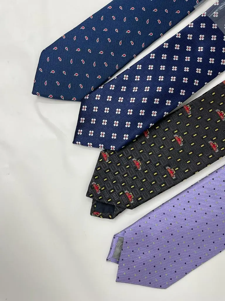 Fashion silk ties - Made in Italy -  100% Pure Silk - Patterned ties  Square pockets - Bow ties - Luxury fabrics