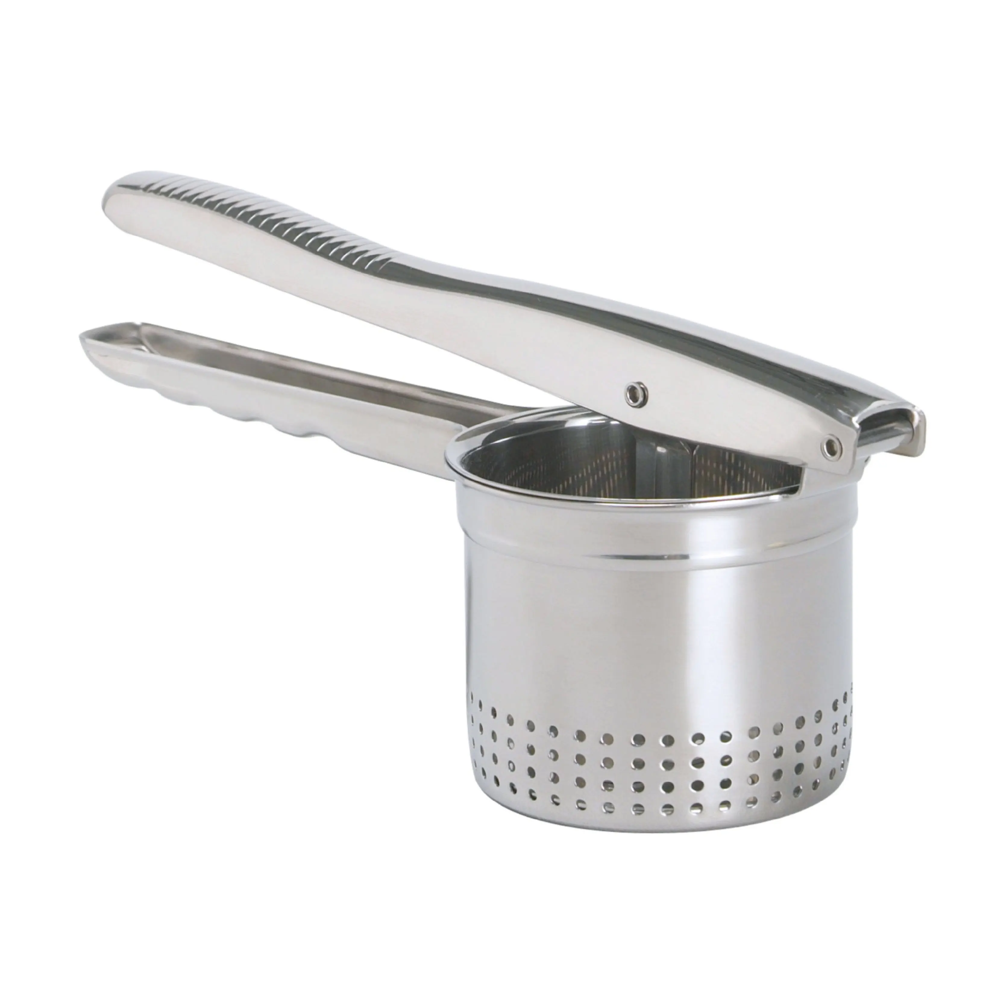Durable stainless steel potato press metal potato masher