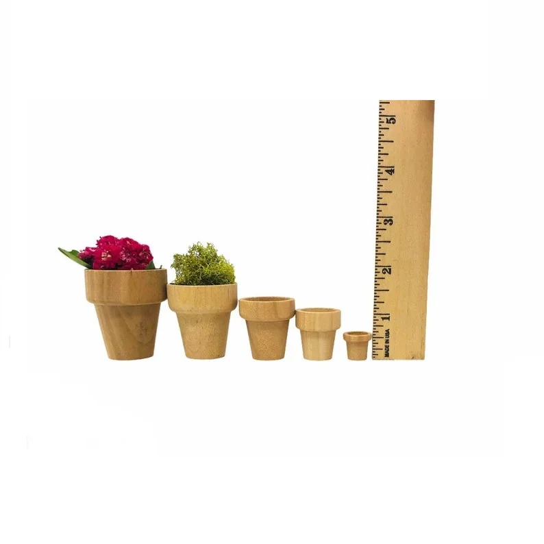 Деревянный горшок вазы для лампочек с цельной деревянной подставкой цветочные горшки ваза гидропоники дома декоративная
