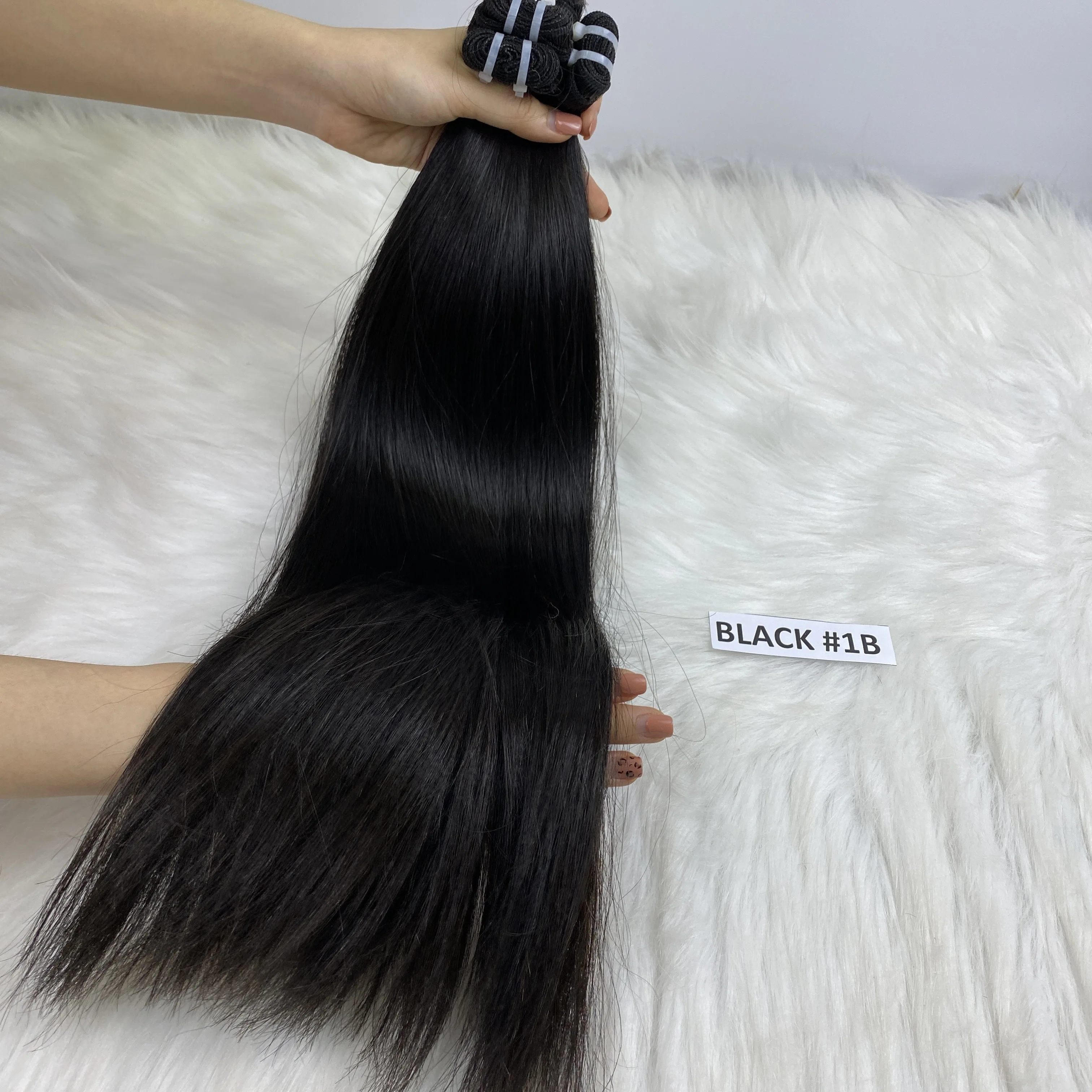  Лидер продаж прямые черные волосы 10 A 12A 32 дюйма вьетнамский поставщик