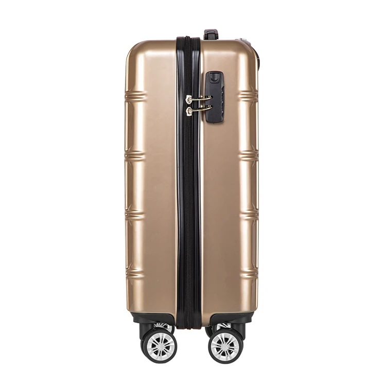 4 wheels trolley custom hand carry-on travel bags hard shell abs travelling bags luggage suitcase sets