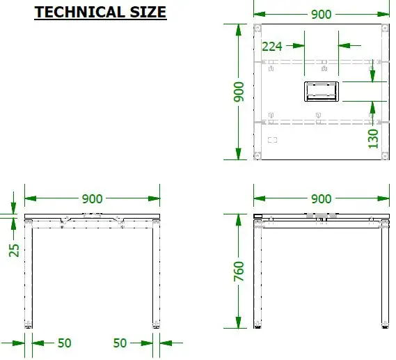 2021 New Design Customize Office Furniture NEO Series Discussion Table with Black Table Leg Desk Modern Wooden Leg Stopper
