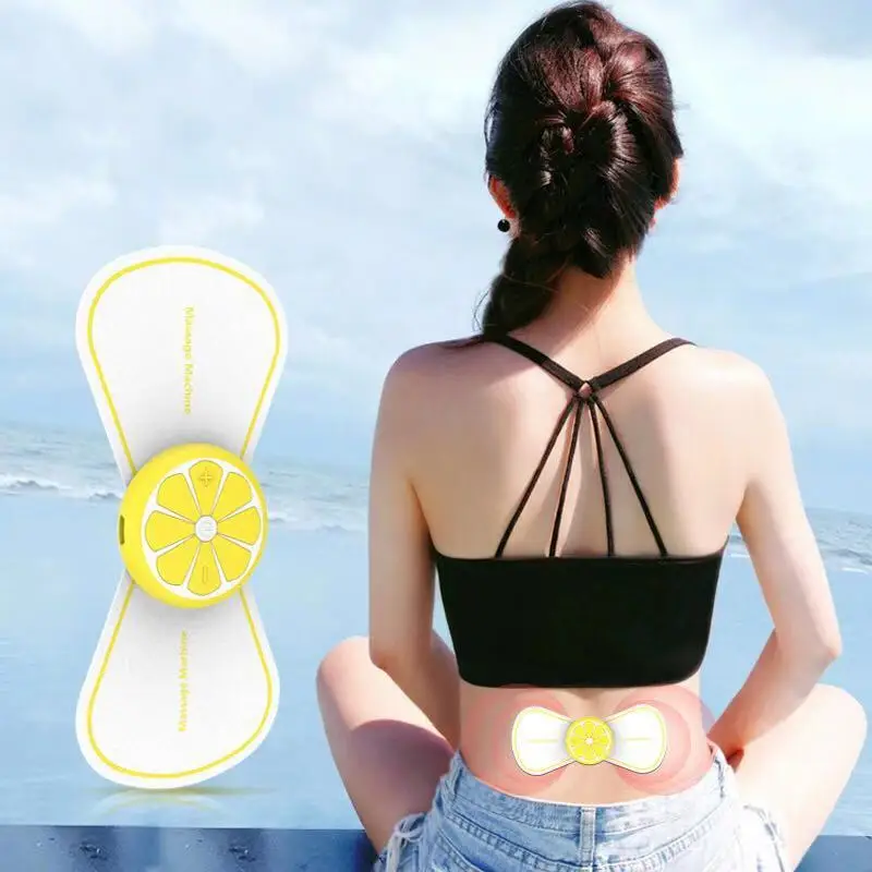 mini tens EMS massager butterfly design body muscle massager for pain relief WE-02