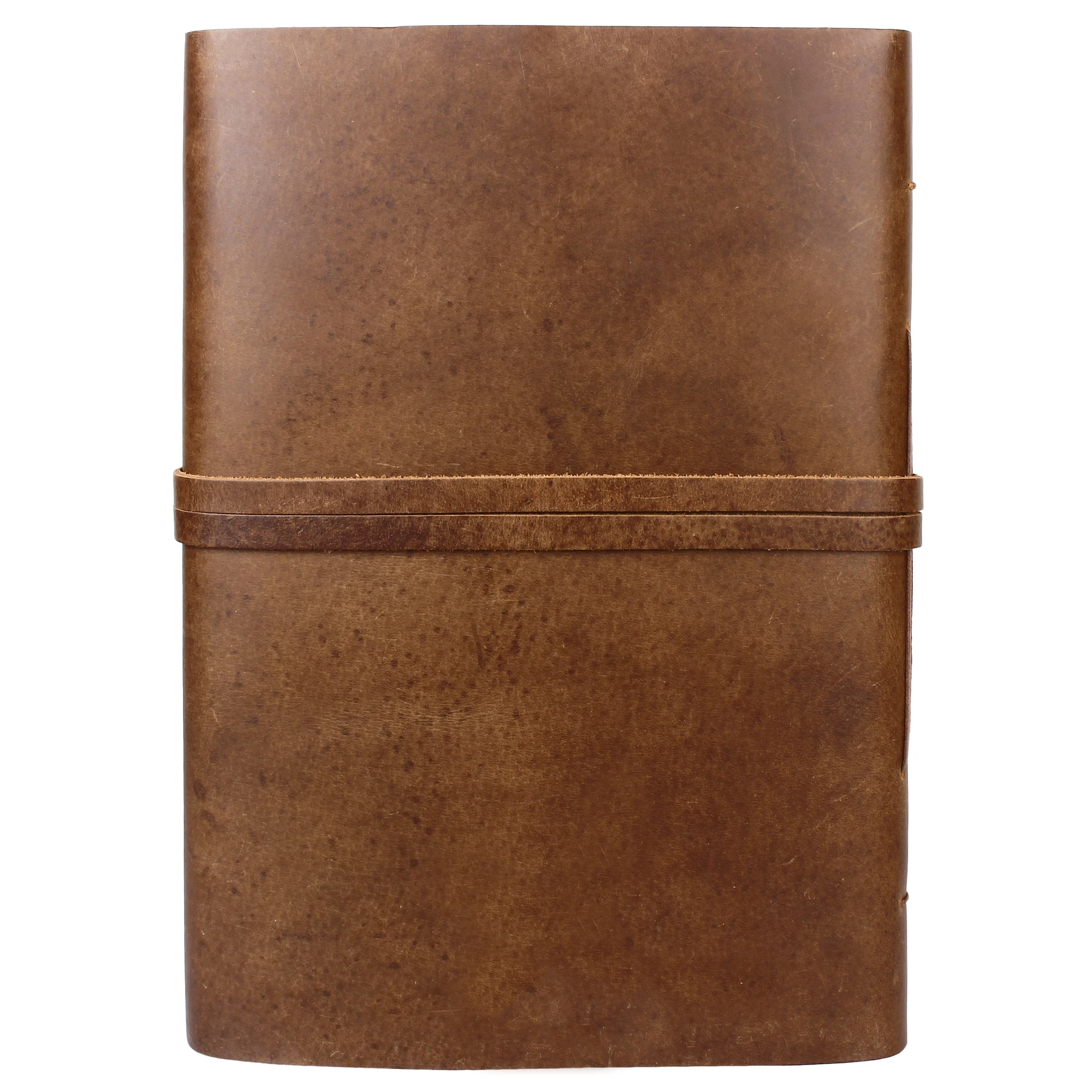 Vintage Leather Photo Album Scrapbook Style Pages Professional Wedding Large Size Handmade Craft Paper with Gift Box for Him Her