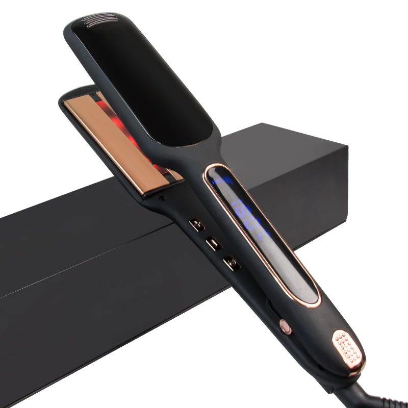 Innovative Wide custom flat iron infrared hair straightener