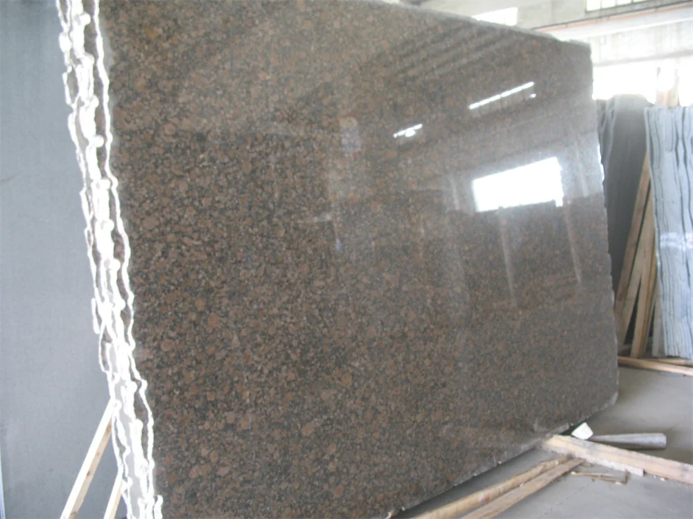 Wholesale Price Polished Brown Natural Stone Baltic Brown Granite Slab For Interior Decoration