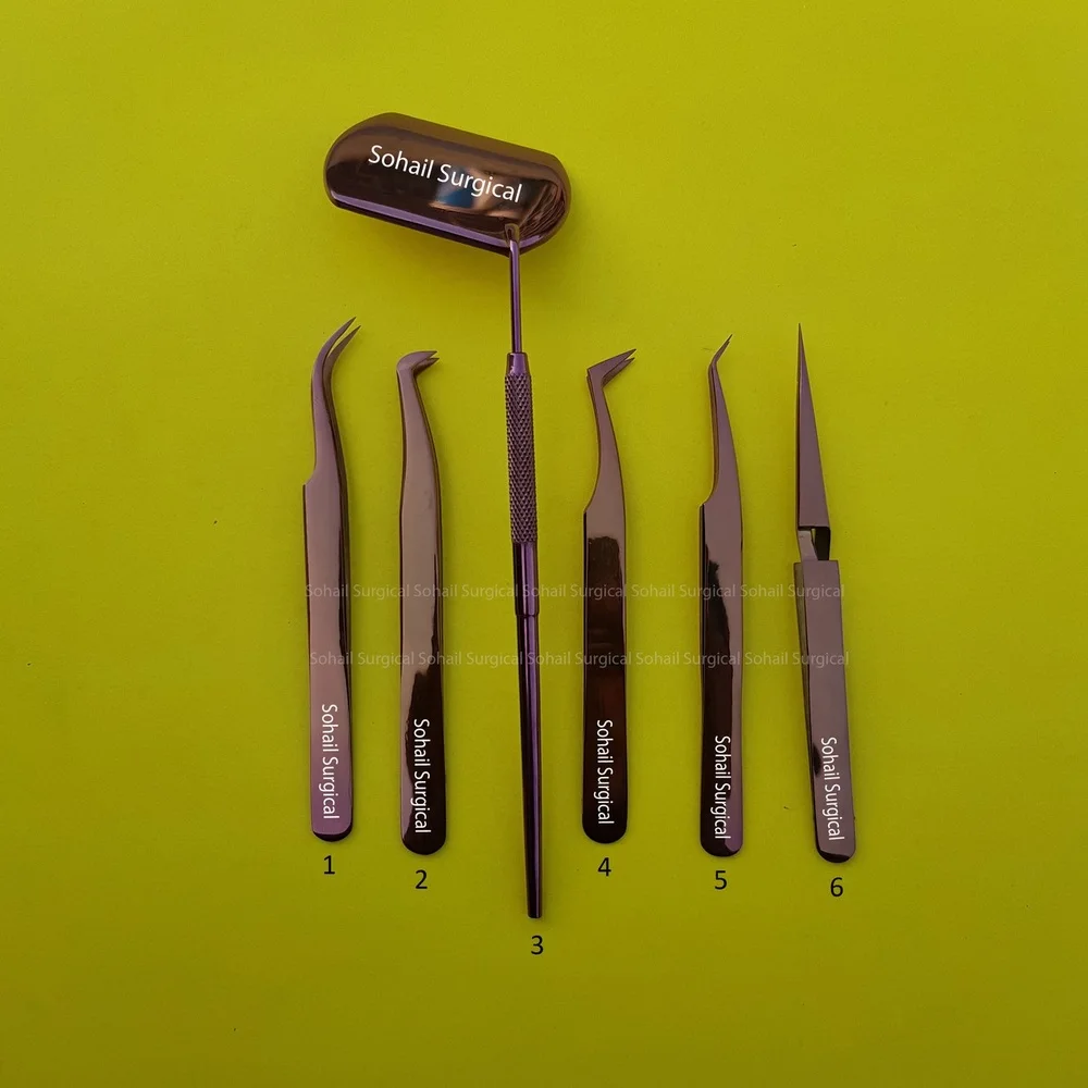 new plasma rose gold volume lash tweezers