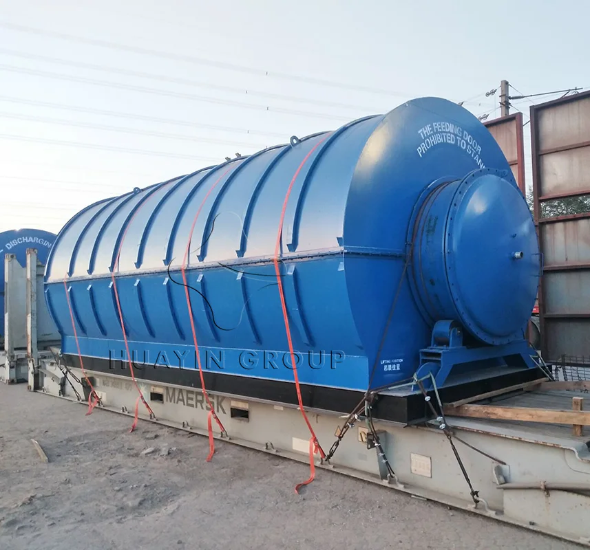 
HUAYIN Waste tire pyrolysis reactor recycling machine to diesel 