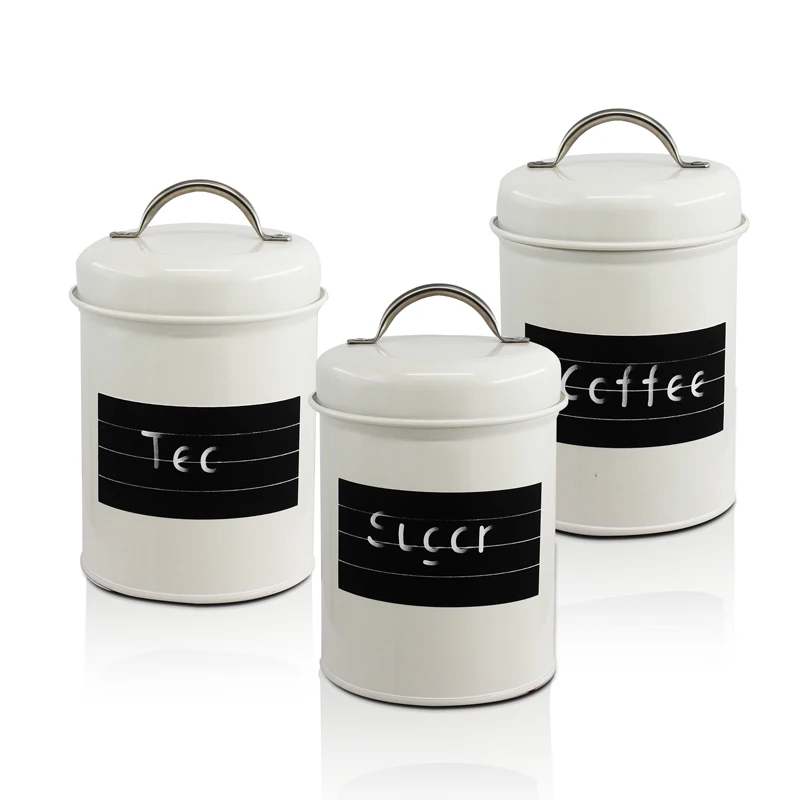 Wholesale Pure Stainless Steel Kitchen Jar Set Spice Air Tight Canister Sugar Coffee Tea Kitchen Canister Sets Supplier Custom