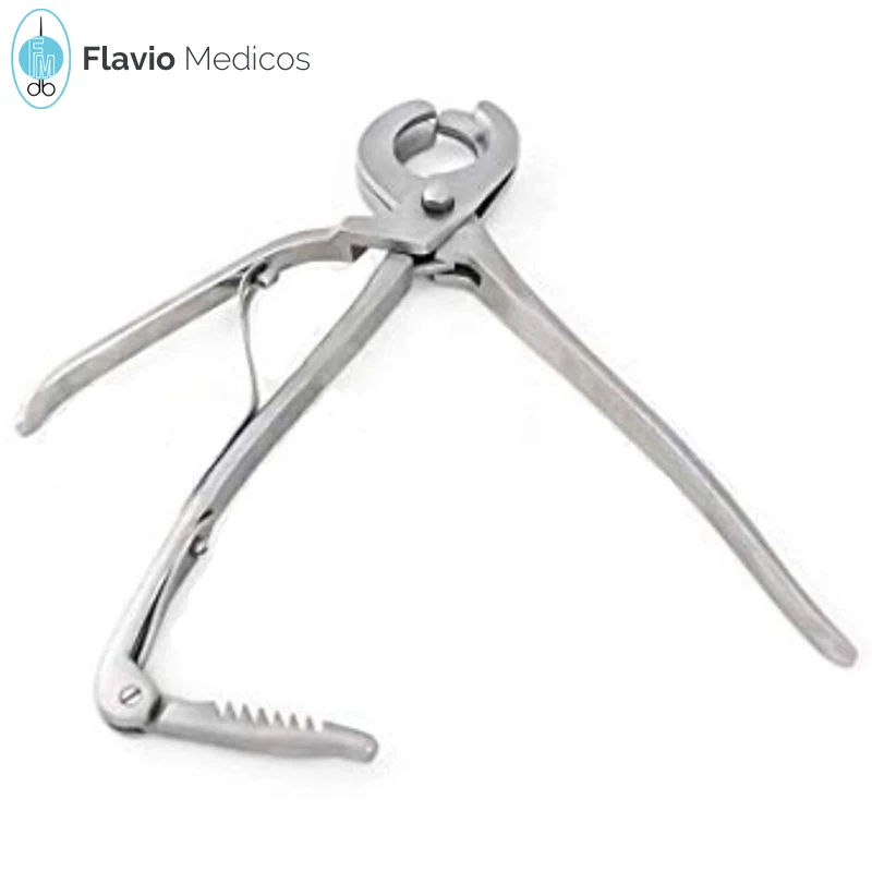 Emasculator Castration Plier White Castrator Triple Crush with Ratchet Veterinary Instruments Stainless Steel