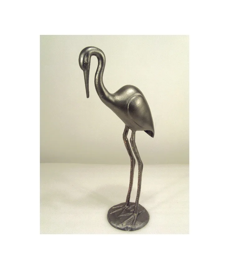 Metal Crane for Garden Sculpture Statue For Home Garden Decor