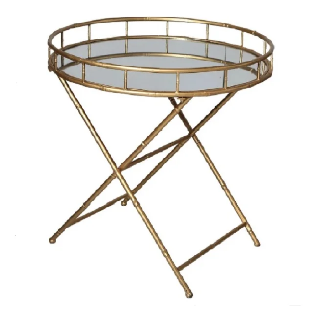 Newest round Shaped Silver Finish Metal Mirror Tray Large Tin for Luxury Table Decoration and Home Serving Custom Size